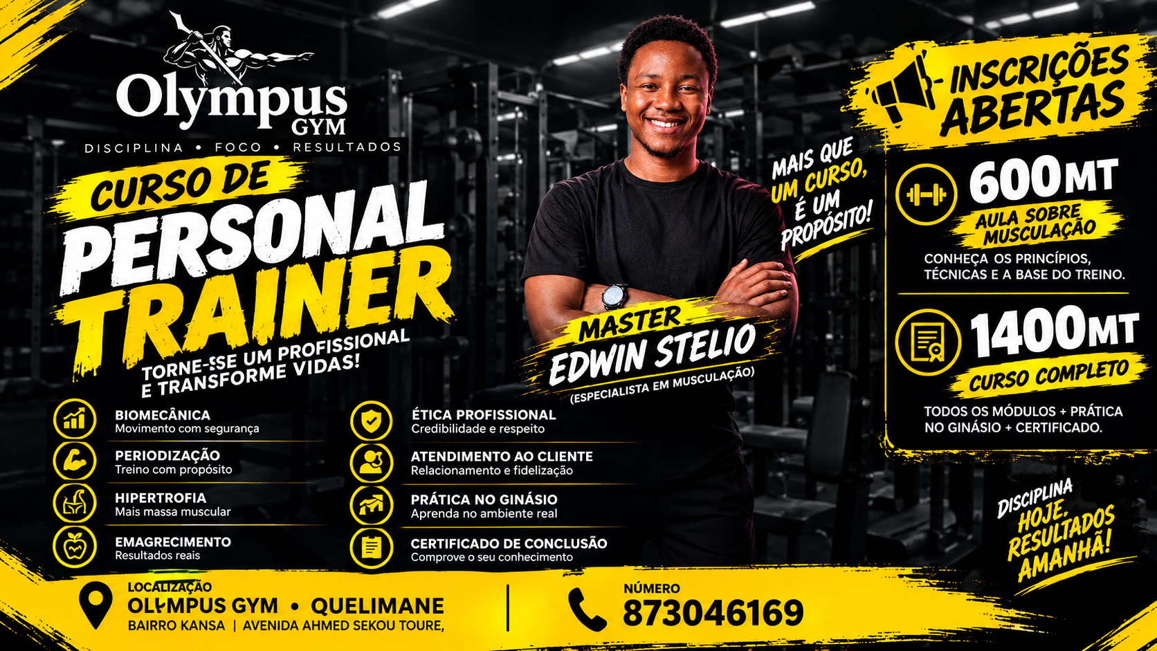 🏋️ Curso de Personal Trainer no Olympus Gym: transforme conhecimento em profissão
